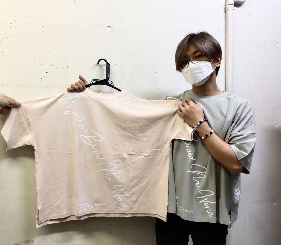 Big box T-shirt(サーモンピンク)