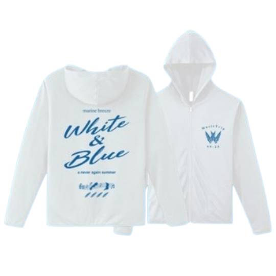 【REQUEST】White & Blue Summer Dry Parka